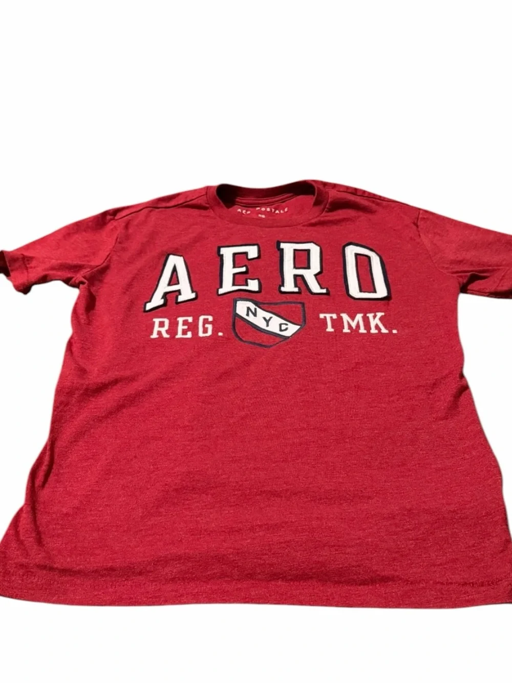 Aeropostale Red AERO NYC Graphic Short Sleeve Tee